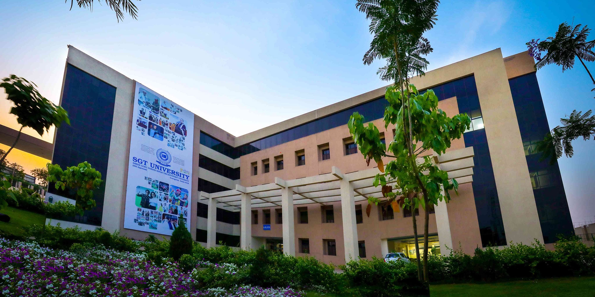 SGT University campus building near MET City